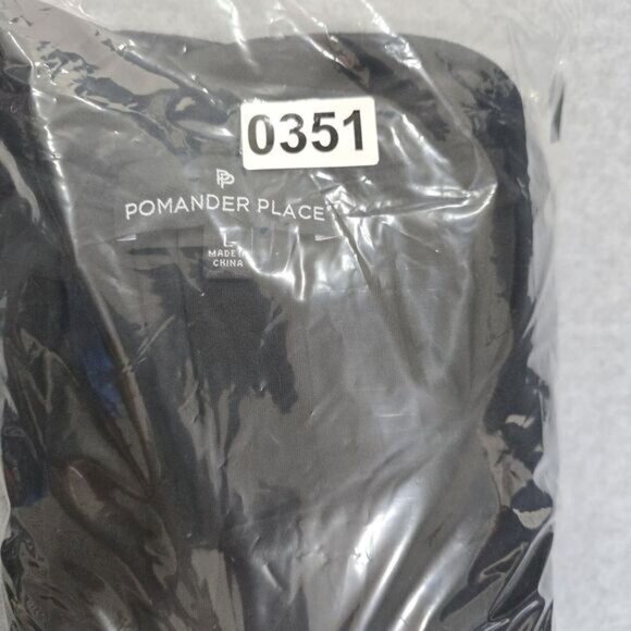 Pomander Place Tuckernuck Top Womens L Black Velvet Vneck Finley Flutter Sleeve - Picture 10 of 10